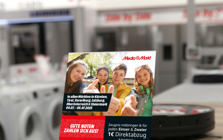 Zeugnisgeld bei MediaMarkt zu Beginn der Sommerferien
