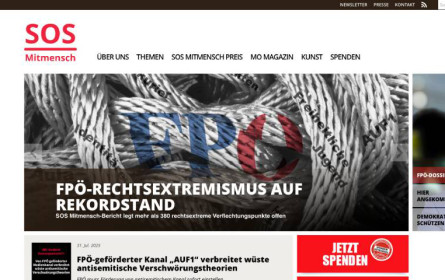 SOS Mitmensch kritisiert FPÖ-Inserate auf „AUF1“