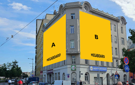 Neue Megaboard-Flächen am Mariahilfer Gürtel