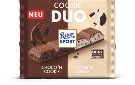 Ritter Sport launcht neue Cookie-Sorte im DUO-Format