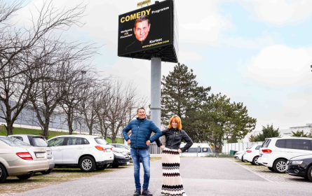 Kabarett trifft Außenwerbung