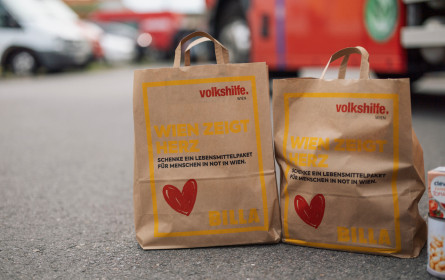 „Wien zeigt Herz“: Billa und Volkshilfe Wien starten Lebensmittel-Sammelaktion für Menschen in Not