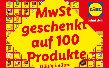 Lidl streicht erneut die Mehrwertsteuer auf 100 Produkte
