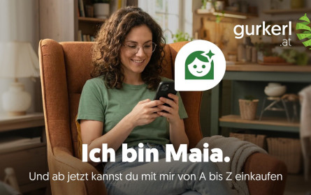 Gurkerl integriert erstmals vollständigen Einkauf in KI-Assistentin Maia