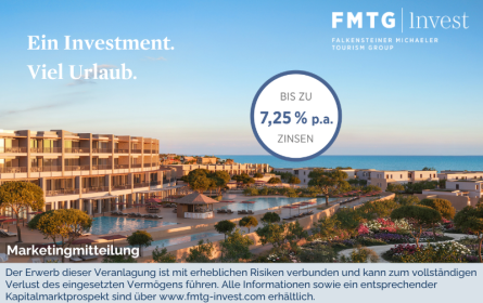 FMTG Invest: Tourismusprojekte als alternative Anlageform gewinnen weiter an Bedeutung