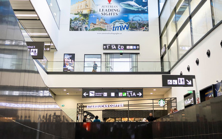 Austrian Leading Sights wirbt am Flughafen Wien