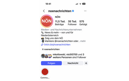 NÖN wächst auf Social Media weiter