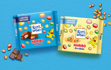 Ritter Sport und Haribo kombinieren Schokolade und Fruchtgummi