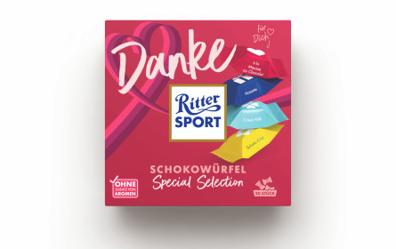 Creamy, Crunchy, Danke Special Selection: Ritter Sport bringt neue Schokowürfel in den Handel