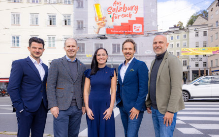 Stiegl bespielt Big Board im Zentrum von Salzburg
