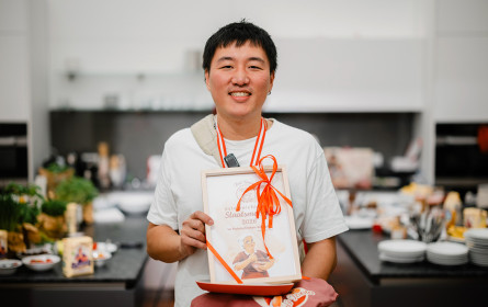 Jing Chen ist neuer Staatsmeister im Palatschinkenschupfen