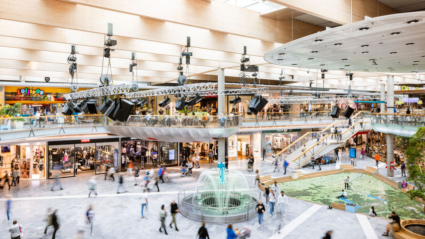SES Shopping-Malls mit ausgeklügelter Gebäudetechnik