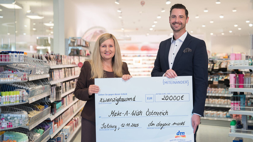 Spendenaktion von dm und Henkel: 20.000 Euro für schwerstkranke Kinder