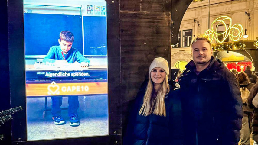 monitorwerbung machte mit Pro-bono-Kampagne auf Wiener Weihnachtsmärkten auf Kinder-Psychotherapie aufmerksam