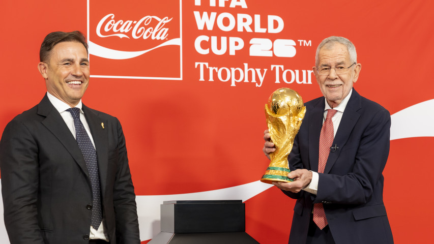 WM-Trophäe zu Gast in Österreich