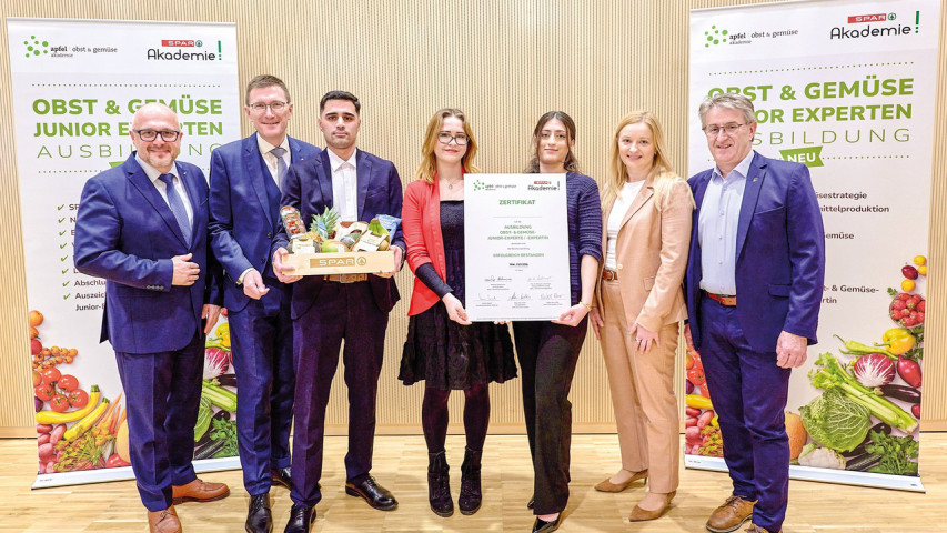 Spar-Lehrlinge werden zu Obst- und Gemüse-Junior-Experten