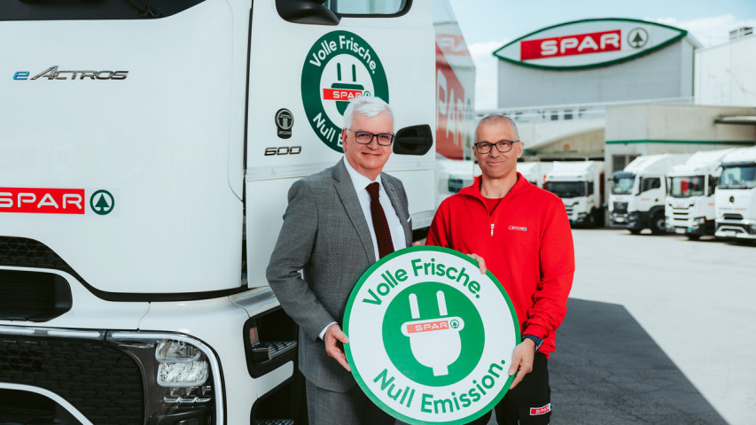 Spar investiert in klimafreundliche Lieferlogistik