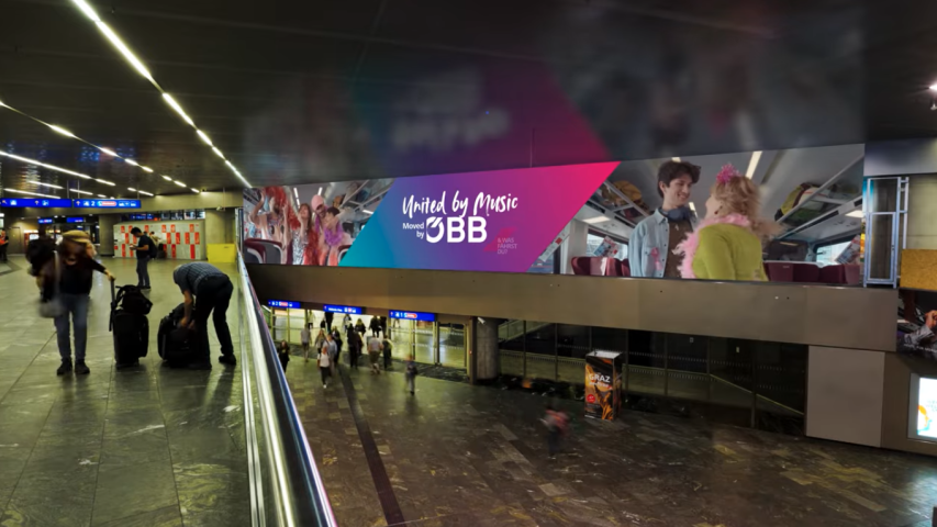 Neue LED-Wall eröffnet: ÖBB Werbung erweitert ihr digitales Außenwerbeportfolio