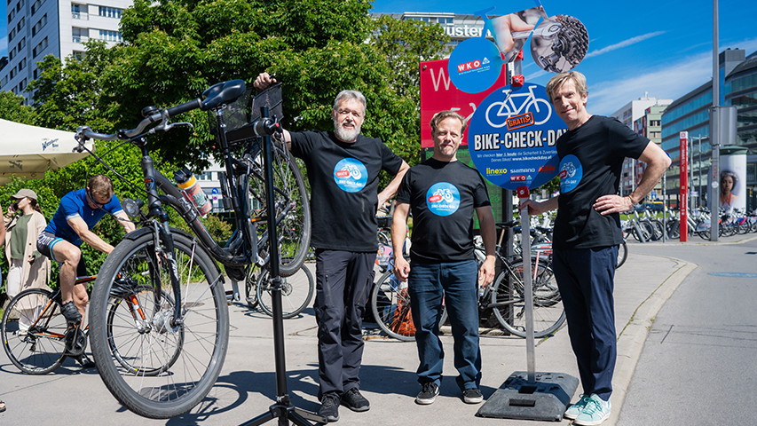 Erster weltweiter Bike Check Day in Wien