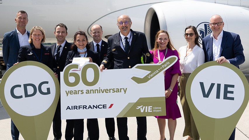 Air France feiert 60 Jahre Direktflug Wien–Paris
