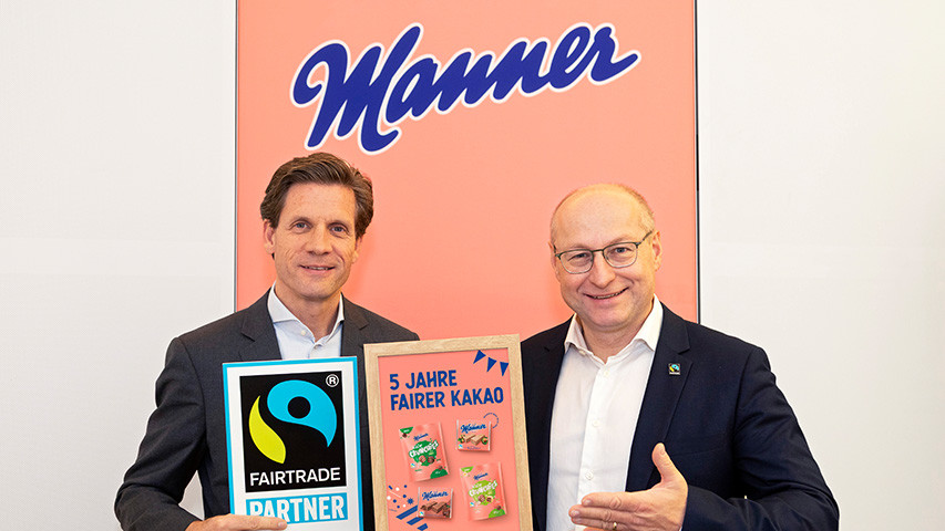 Manner feiert fünf Jahre Fairtrade-Kakao und zieht positive Bilanz