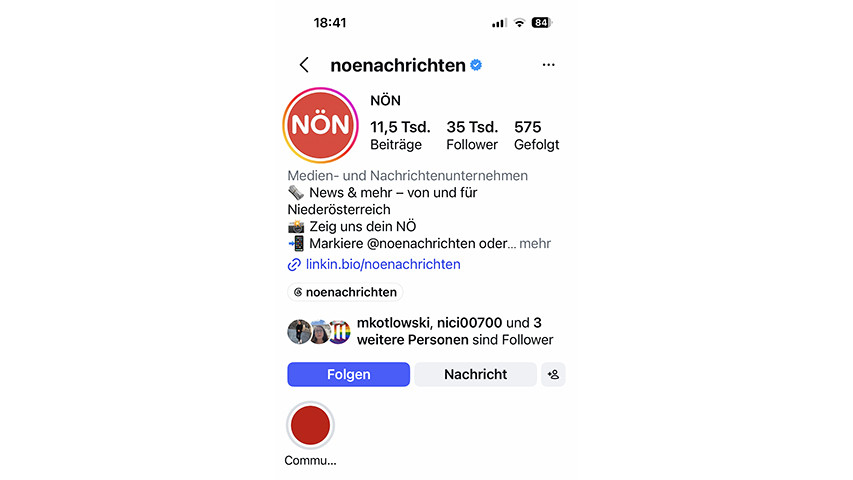 NÖN wächst auf Social Media weiter