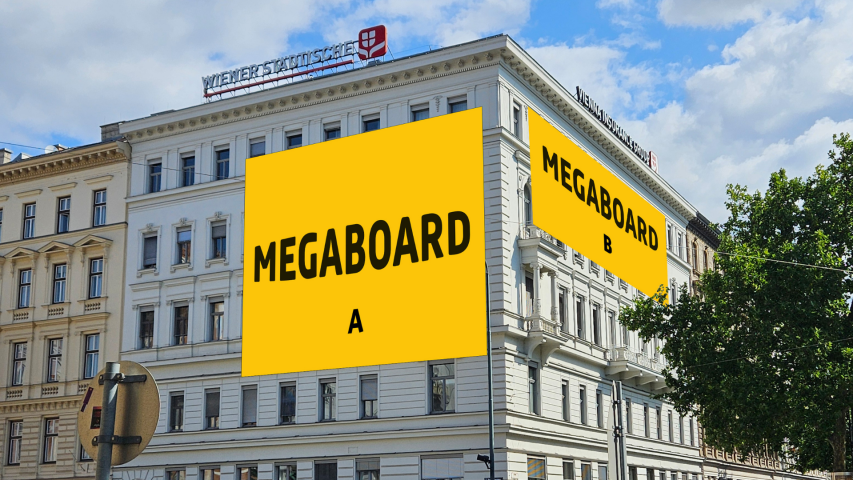 Megaboard erweitert Werbeflächen am Wiener Ring
