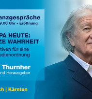 Armin Thurnher eröffnet Europaforum am 16. Mai