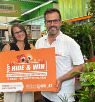 Das größte Versteckspiel Österreichs: Hide & Win beim Obi Lehrlingsmarkt