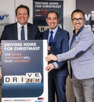 Plakataktion: Sicher nach Hause von der Weihnachtsfeier