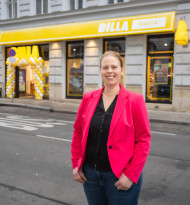 Kauffrau Nadia Alton leitet Billa Markt in Wien-Neubau