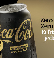 Coca-Cola bringt Zero Zero im neuen Design