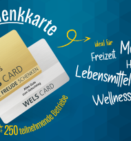 Wels Card startet mit neuem Design ins Weihnachtsgeschäft