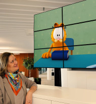 Kult-Kater Garfield feiert auf Infoscreen Premiere in Österreichs Öffis