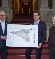 Burgtheater erhält Sonderbriefmarke von der Österreichischen Post