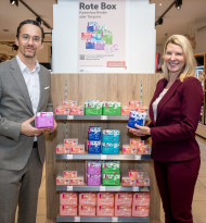 „Rote Box“ wird erweitert: Mehr Auswahl bei Periodenprodukten