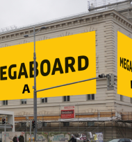 Megaboard: Neuer Werbestandort in Wien