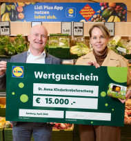 Osteraktion von Lidl bringt 15.000 Euro für Kinderkrebsforschung