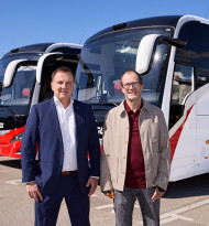 Neue batterieelektrische Reisebusse bei Blaguss.