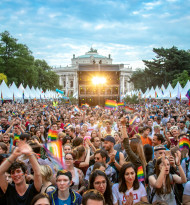 monitorwerbung Partner der Vienna Pride