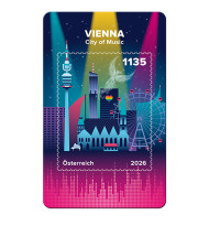 Neue Crypto stamp der Österreichischen Post feiert Wien als Musikstadt