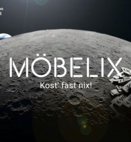 Möbelix-Kampagne wieder mit Mondlandung