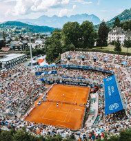monitorwerbung nutzt LED-Wall bei WTA und ATP-Turnier in Kitzbühel