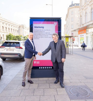 Gewista spielt Warnmeldungen der Stadt Wien künftig automatisiert und in Echtzeit auf digitalen City-Lights aus