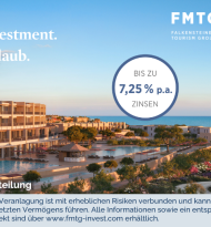 FMTG Invest: Tourismusprojekte als alternative Anlageform gewinnen weiter an Bedeutung