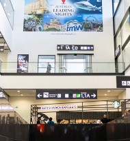 Austrian Leading Sights wirbt am Flughafen Wien