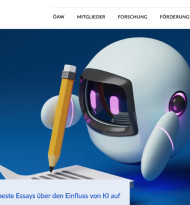 Akademie zeichnet Essays zum Einfluss von KI auf die Wissenschaft aus