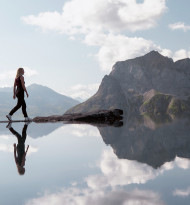 Alpenpanorama  im Mountain Mirror