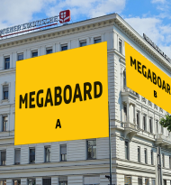 Megaboard erweitert Werbeflächen am Wiener Ring