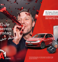 Zwei A1-Mitarbeiter prägen Jubiläumsspot